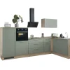 Bega BBK Cuisines Équipées|Afficher Blocs Cuisine<Bloc cuisine avec électroménager HASTINGS (cuisine d'angle - meuble pour frigo - meuble pour four) II