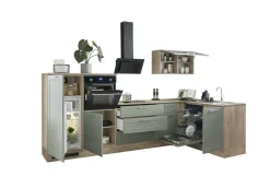Bega BBK Cuisines Équipées|Afficher Blocs Cuisine<Bloc cuisine avec électroménager HASTINGS (cuisine d'angle - meuble pour frigo - meuble pour four) II