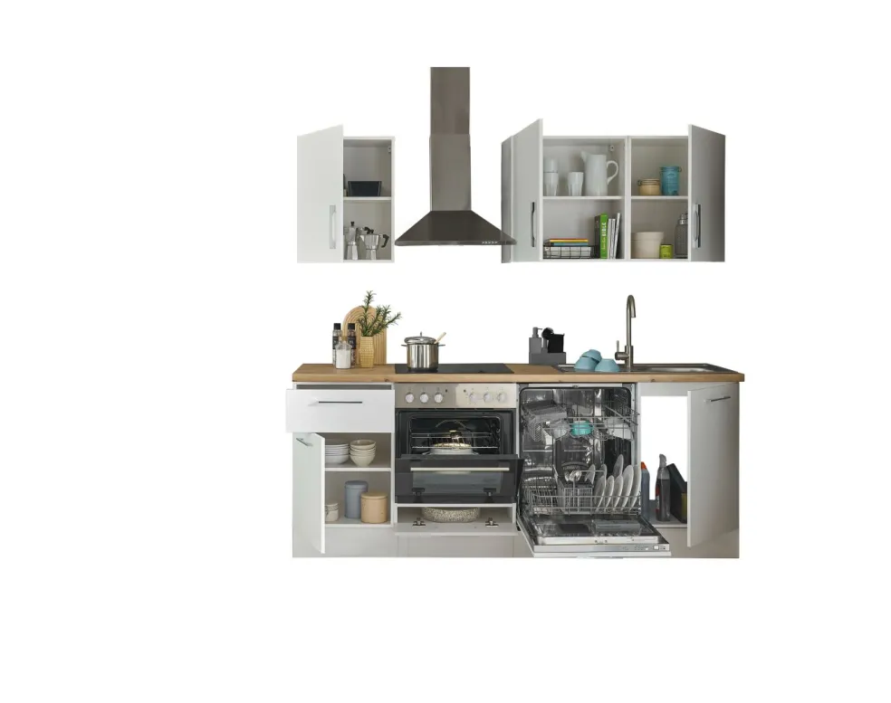 Bloc cuisine avec électroménager CORNWALL (bloc cuisine-lave-vaisselle) I
