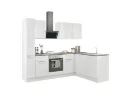 Bega BBK Cuisines Équipées|Afficher Blocs Cuisine<Bloc cuisine avec électroménager HASTINGS (cuisine d'angle - armoire coulissante) I