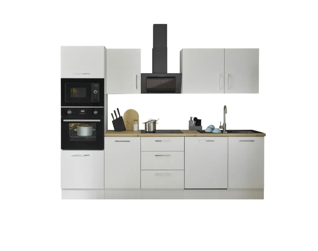 Bega BBK Cuisines Équipées|Afficher Blocs Cuisine<Bloc cuisine avec électroménager CORNWALL (bloc cuisine-four-micro-ondes) IV