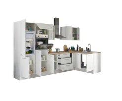 Bloc cuisine avec électroménager CORNWALL (cuisine d'angle-four-réfrigérateur) III