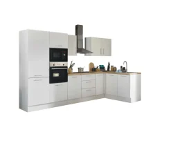 Bloc cuisine avec électroménager CORNWALL (bloc cuisine-four-réfrigérateur-micro-ondes) I