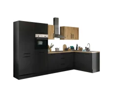 Bega BBK Cuisines Équipées|Afficher Blocs Cuisine<Bloc cuisine avec électroménager CORNWALL (cuisine d'angle-four-réfrigérateur) VII
