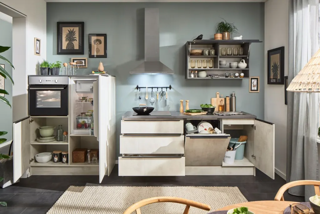 Bega BBK Cuisines Équipées|Afficher Blocs Cuisine<Bloc cuisine avec électroménager BRISTOL
