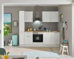Bega BBK Cuisines Équipées|Afficher Blocs Cuisine<Bloc cuisine avec électroménager CORNWALL (bloc cuisine-armoire coulissante) I