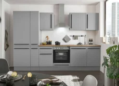 Bega BBK Cuisines Équipées|Afficher Blocs Cuisine<Bloc cuisine avec électroménager MANCHESTER (bloc cuisine-réfrigérateur-armoire coulissante) II