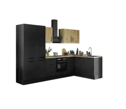 Bega BBK Cuisines Équipées|Afficher Blocs Cuisine<Bloc cuisine avec électroménager CORNWALL (bloc cuisine-réfrigérateur-armoire à provisions) IV
