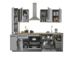 Bega BBK Cuisines Équipées|Afficher Blocs Cuisine<Bloc cuisine avec électroménager MANCHESTER (bloc cuisine-armoire coulissante) I