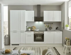 Bloc cuisine avec électroménager HASTINGS (bloc cuisine-frigo-armoire coulissante) I