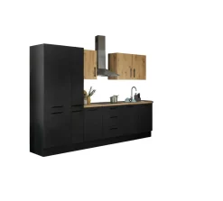 Bega BBK Cuisines Équipées|Afficher Blocs Cuisine<Bloc cuisine avec électroménager CORNWALL (bloc cuisine-réfrigérateur) V