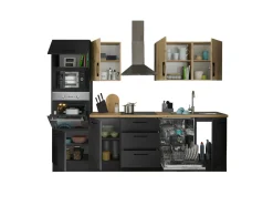 Bega BBK Cuisines Équipées|Afficher Blocs Cuisine<Bloc cuisine avec électroménager CORNWALL (bloc cuisine-four-micro-ondes) VII