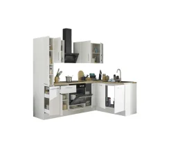 Bega BBK Cuisines Équipées|Afficher Blocs Cuisine<Bloc cuisine avec électroménager CORNWALL (cuisine d'angle-armoire coulissante) II