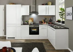 Bega BBK Meubles De Cuisine Jazz|Cuisines Équipées<Bloc cuisine avec électroménager JAZZ 8 (cuisine d'angle-réfrigérateur-armoire coulissante) I