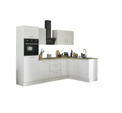Bega BBK Cuisines Équipées|Afficher Blocs Cuisine<Bloc cuisine avec électroménager CORNWALL (cuisine d'angle-four-réfrigérateur) II
