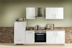 Menke Cuisines Équipées|Afficher Blocs Cuisine<Bloc cuisine avec électroménager KONSTANZA