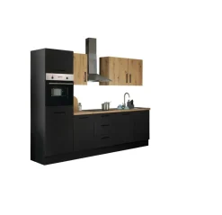 Bloc cuisine avec électroménager CORNWALL (bloc cuisine-four-réfrigérateur) IX