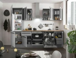 Bega BBK Cuisines Équipées|Afficher Blocs Cuisine<Bloc cuisine avec électroménager MANCHESTER (bloc cuisine avec réfrigérateur) I