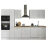 Bloc cuisine avec électroménager CORNWALL (bloc cuisine-four-lave-vaisselle-micro-ondes-armoire coulissante) I