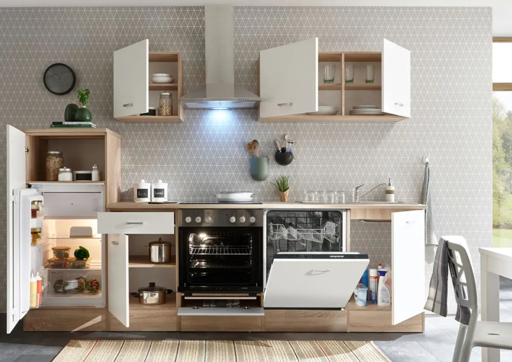 Bega BBK Meubles De Cuisine Andy|Cuisines Équipées<Bloc cuisine avec électroménager ANDY II