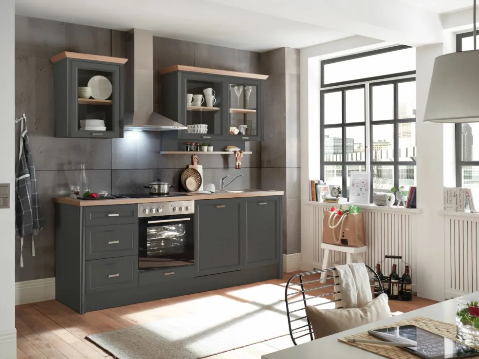 Bloc cuisine en deux parties avec électroménager JASMIN 340