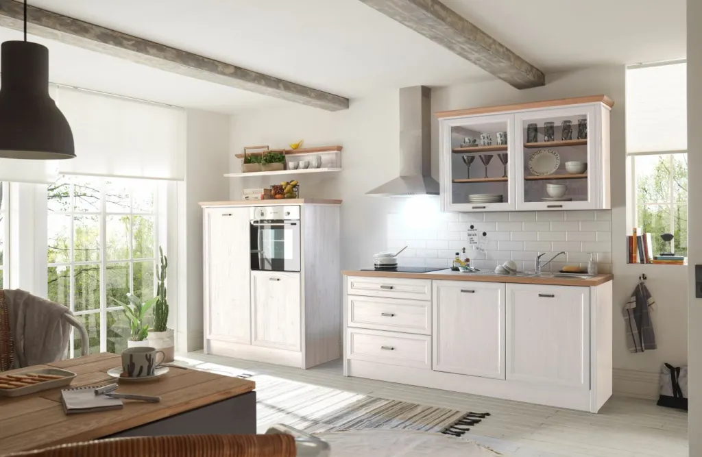 Bega BBK Küchenprogramm Jasmin|Cuisines Équipées<Bloc cuisine en deux parties avec électroménager JASMIN