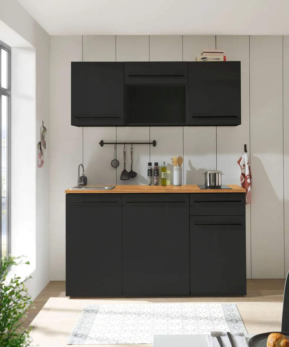 Bloc cuisine JAZZ SINGLE Z 160 BLACK
