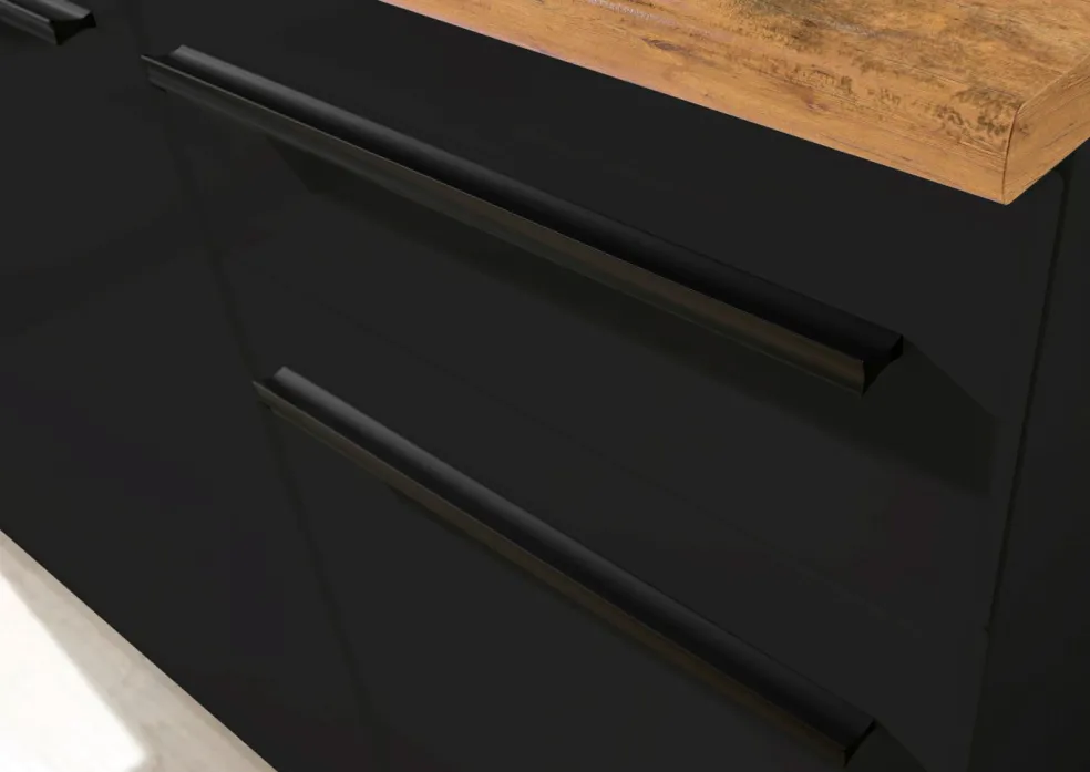 Bloc cuisine JAZZ SINGLE Z 160 BLACK
