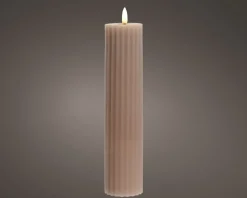 Bougie LED 17,5cm STRIPE