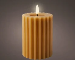 Bougie LED en cire véritable STRIPE