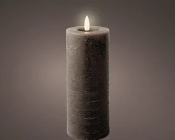 Bougie LED en cire véritable RUSTIK
