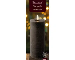Bougie LED en cire véritable RUSTIK