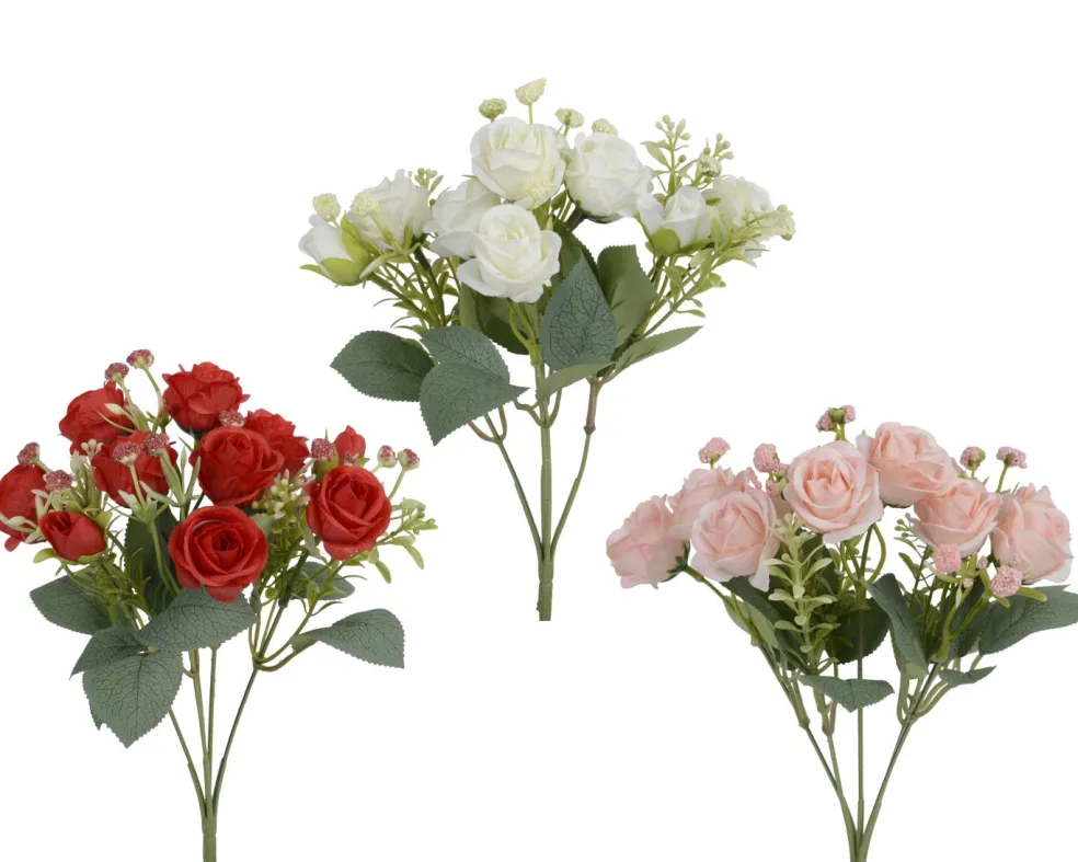 Bouquet de roses artificielles FLOWERS