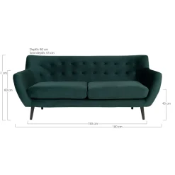 House Nordic Canapés 3 Places|Salon Rembourré<Canapé 3 places MONTE