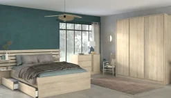 Parisot Chambres Complète<Chambre à coucher 3 éléments MIAMI 27