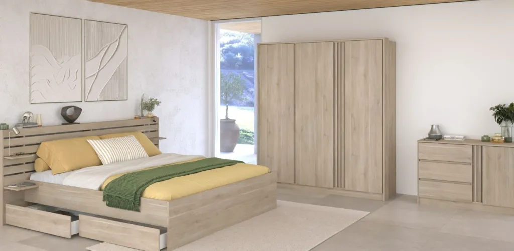 Parisot Chambres Complète<Chambre à coucher 3 éléments MIAMI 22