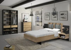 Gami Chambres Complète<Chambre à coucher 4 éléments MIMIZAN SET 3