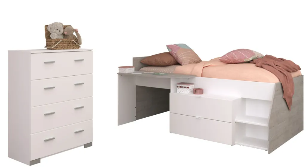 Enfant Parisot Chambres D'Enfant Completes<Chambre junior 2 éléments MILKY 16