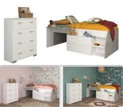 Enfant Parisot Chambres D'Enfant Completes<Chambre junior 2 éléments MILKY 16