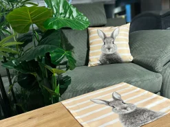 Chemin de table tête de lapin ROGER