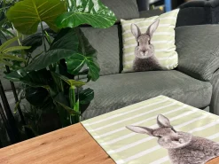 Chemin de table tête de lapin ROGER