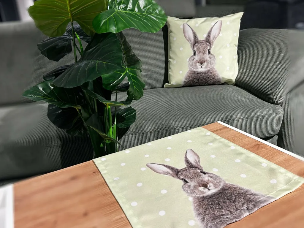 Cosima Linge De Cuisine<Chemin de table tête de lapin ROGER
