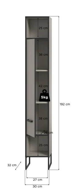 Xonox Armoires De Salle De Bains<Colonne de salle de bains BAGNO