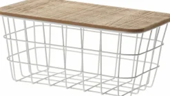 Koopman Corbeilles<Corbeille métalllique avec couvercle KITCHEN MARKET