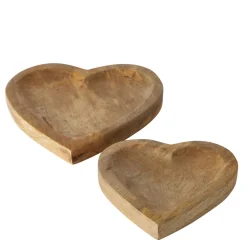 Boltze Bols, Assiettes & Coupes<Coupe en bois coeur grand format AMIRA