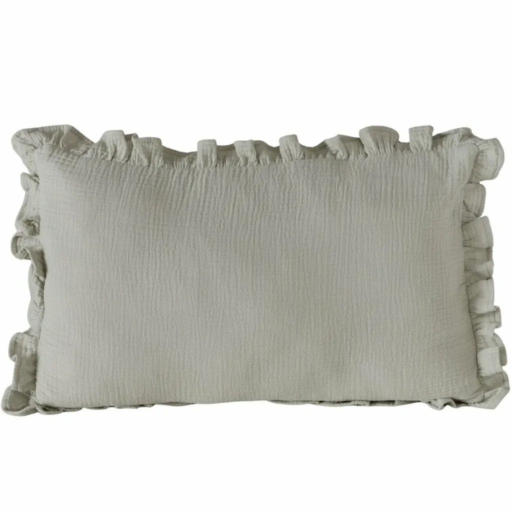 Boltze Rideaux|Coussins<Coussin à volants MUSSELIN