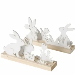 Décoration à poser famille de lapins ZURI