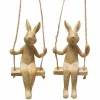 Boltze Figurines Décoratives|Pâques<Décoration à suspendre lièvre sur balançoire HOPPI