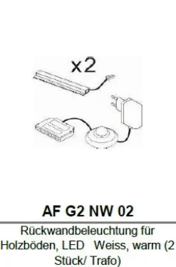 IMV Accessoires<Eclairage de fond 2 pièces RAVENNA AF G2 NW 02