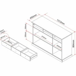 Inter Link Bahuts|Commodes Combinées<Enfilade LUZERNA 4.1
